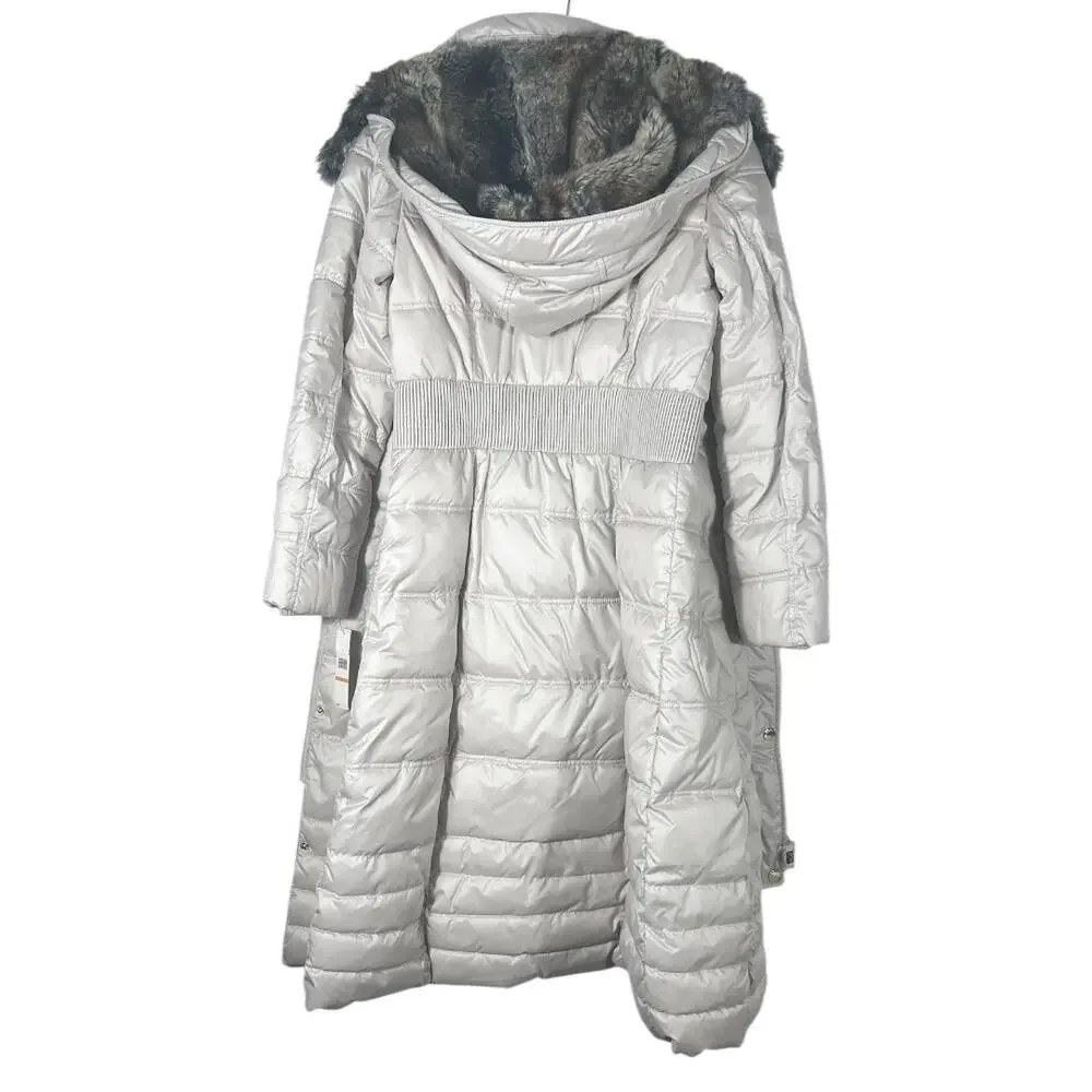 Laundry By Design Faux Fur Hooded Puffer Parka Jacket Size S - Picture 2 of 14